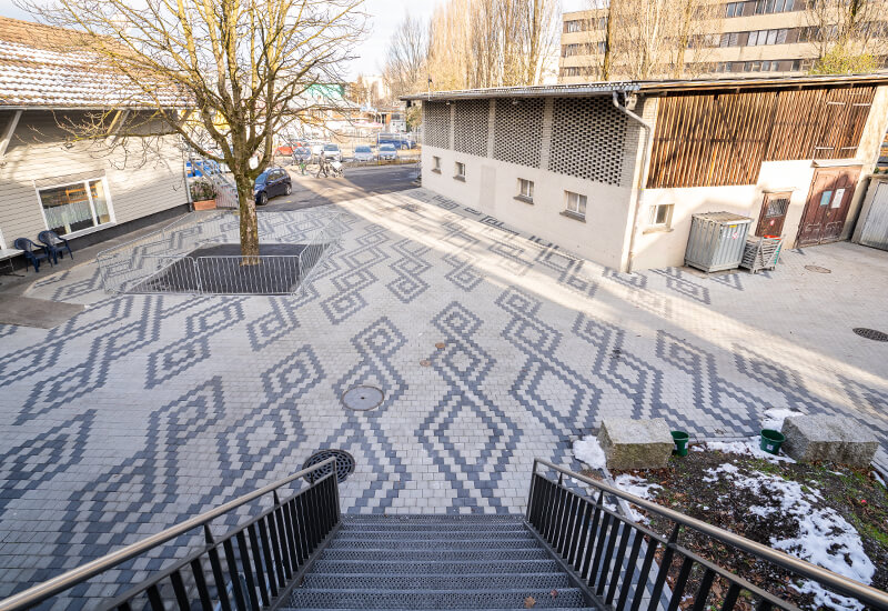 Pavés pour charges lourdes Modèles de pose