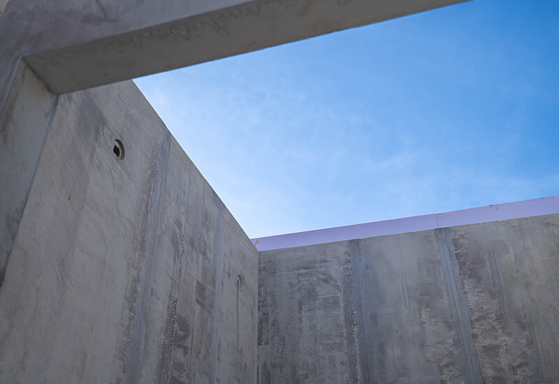 Liftschachtelement DEKAR-Beton Rohbau Baustelle