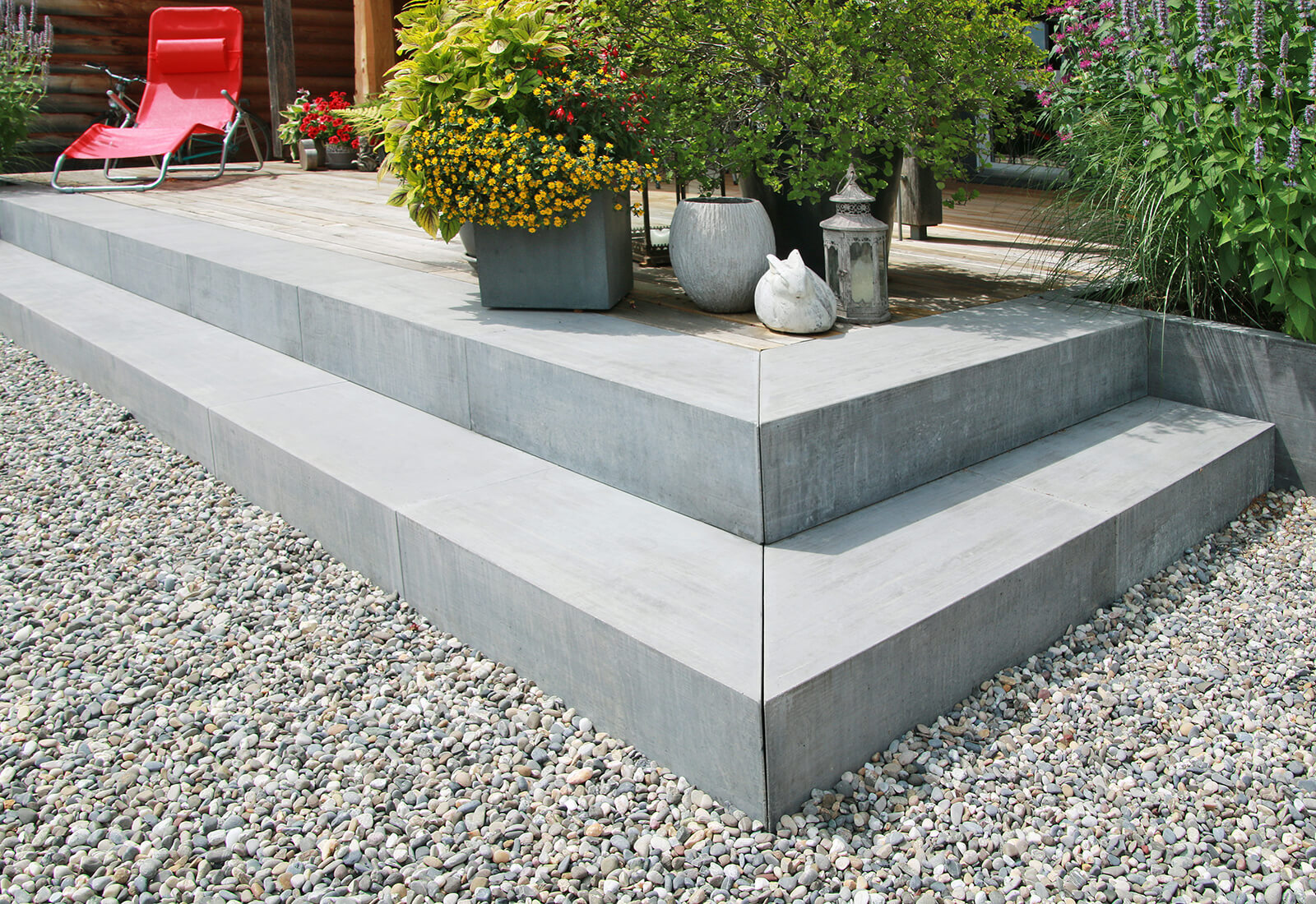 Treppenstufen aus Beton