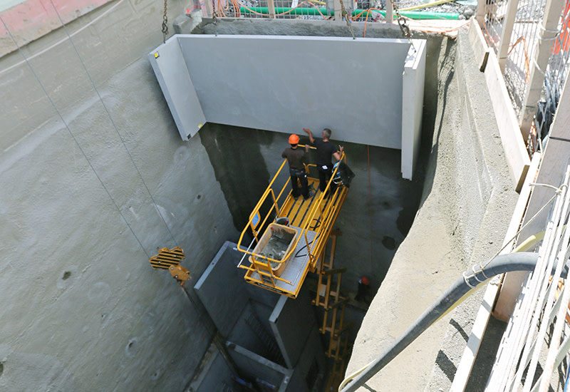Einbau Schachtverkleidung