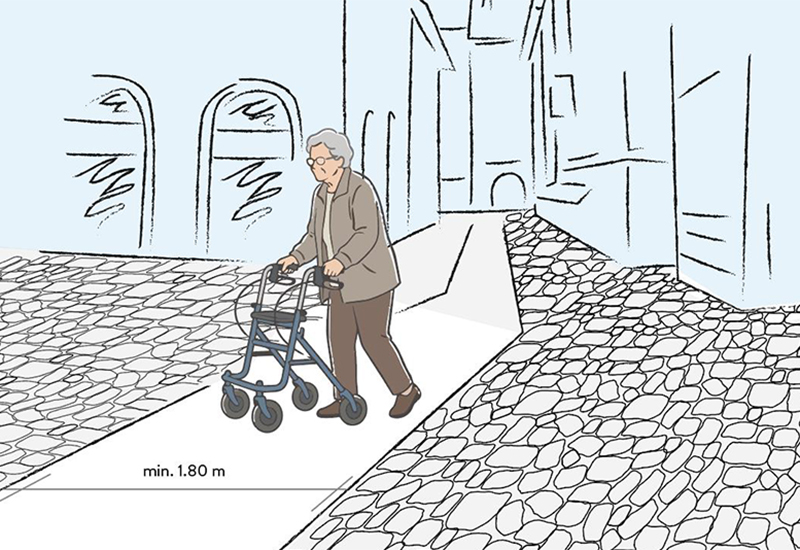 Illustration Pavés et accessibilité