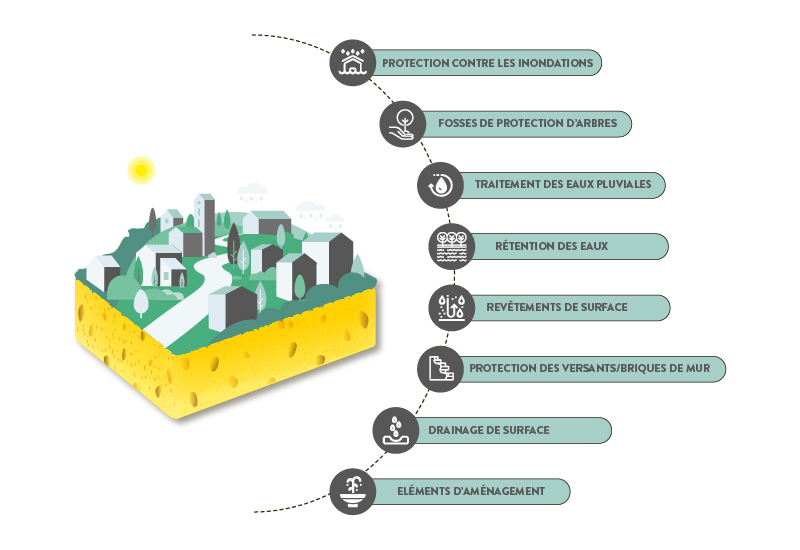 Ville éponge Graphique Cycle