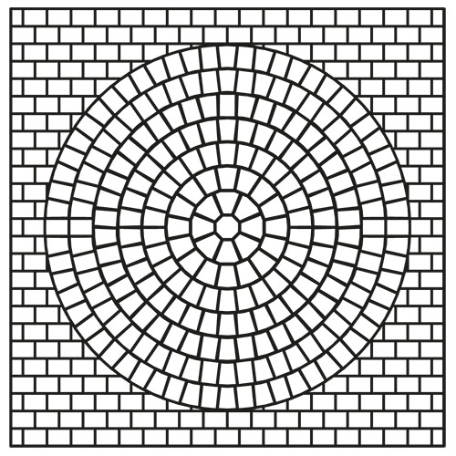 TEGULA® Verlegemuster Kreis