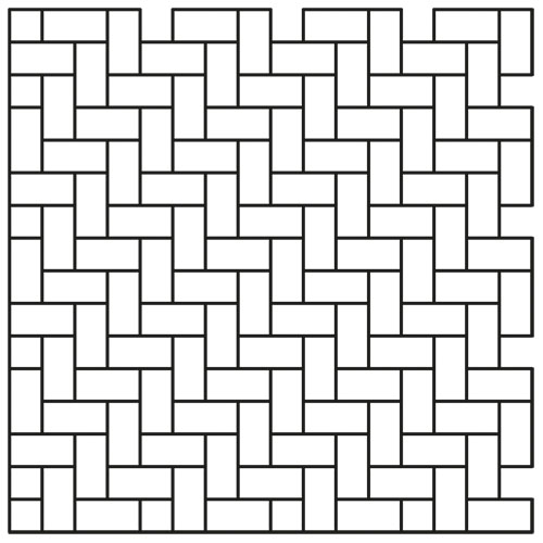 CARENA® modèle de pose rectangle à chevrons