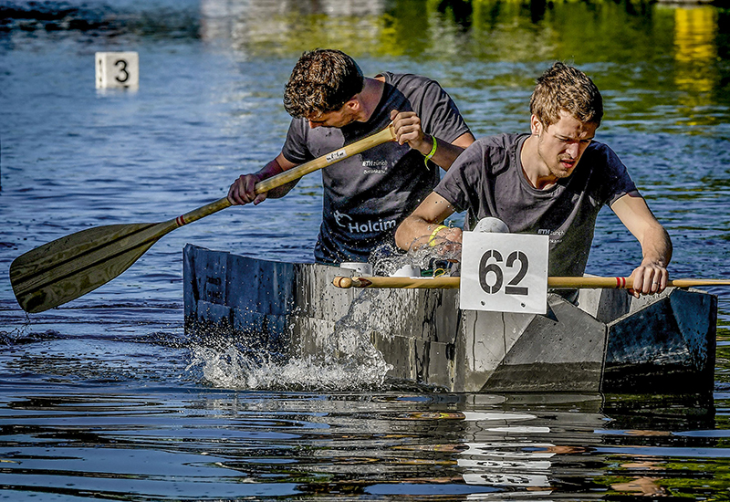 Canot modulaire en béton