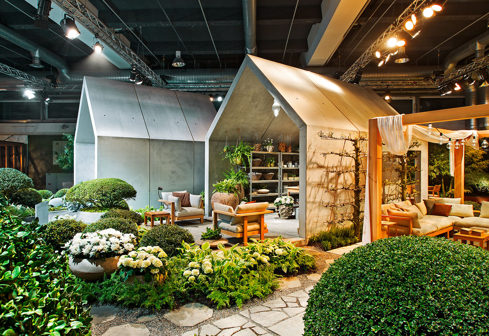 Des abris de jardin en béton à la Giardina 2016