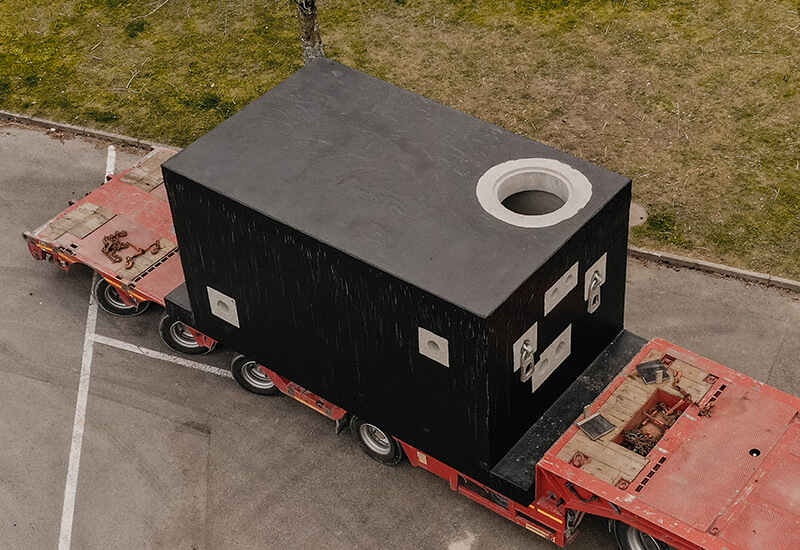 Puits de pompage pour le port