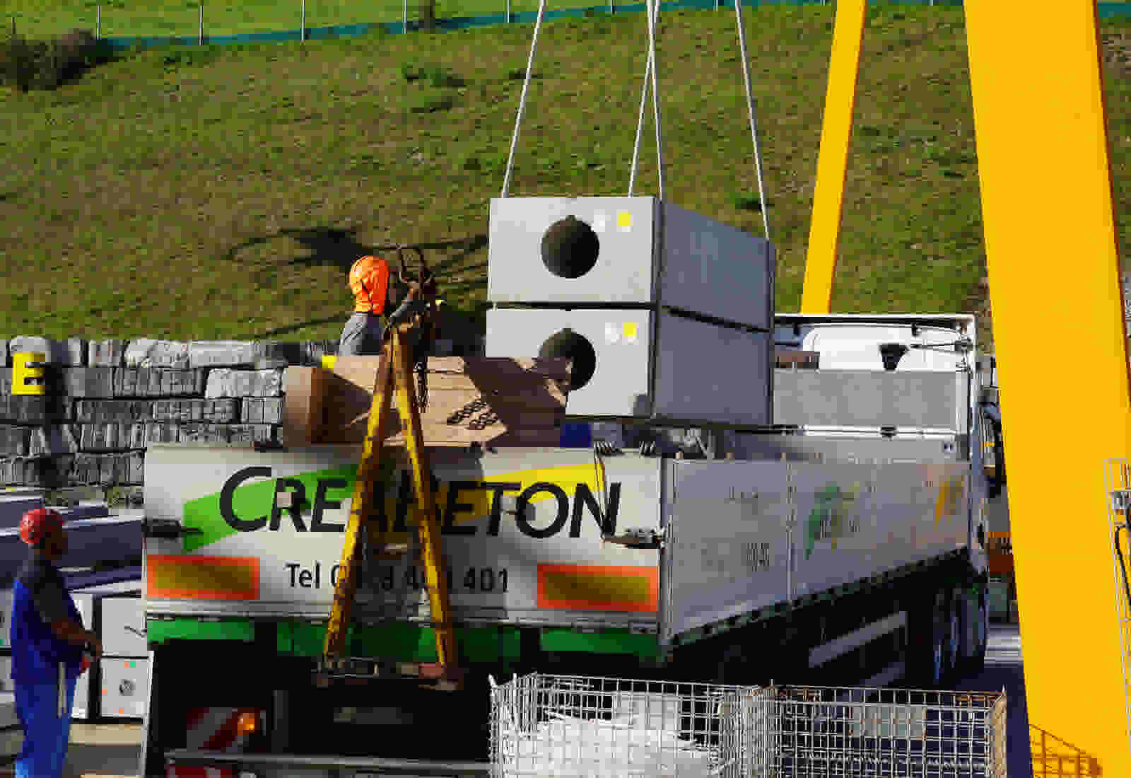 Chargement des systèmes de drainage pour le transport