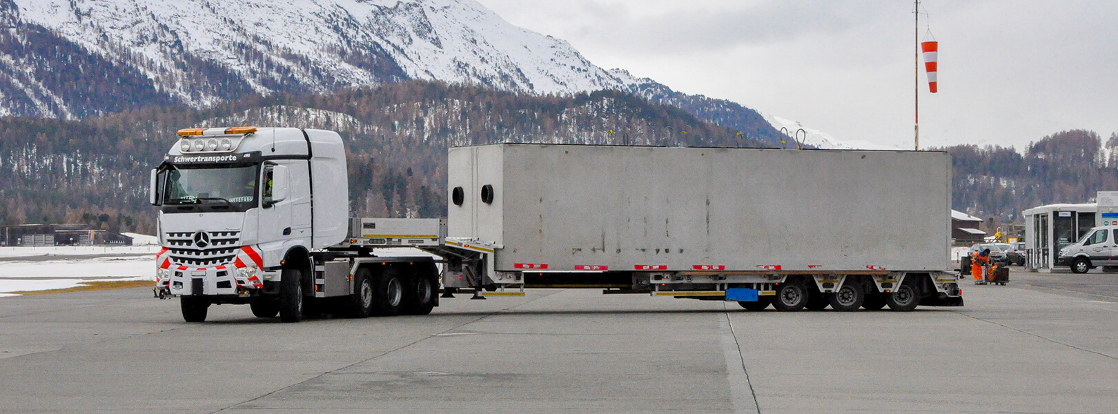 Livraison du puits en béton