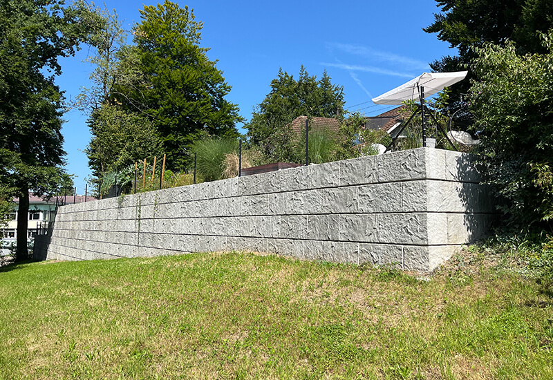 Mur de soutènement aspect béton