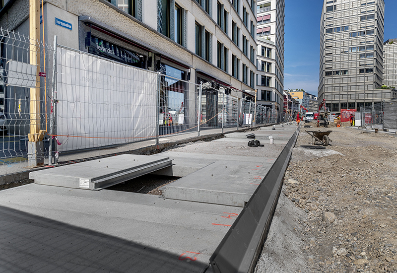 Chantier de la fosse d'arbre Europaallee