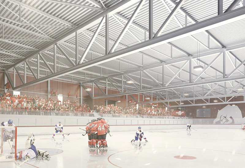 Vorfabrizierte Betonfertigteile - hart und schnell wie Eishockey