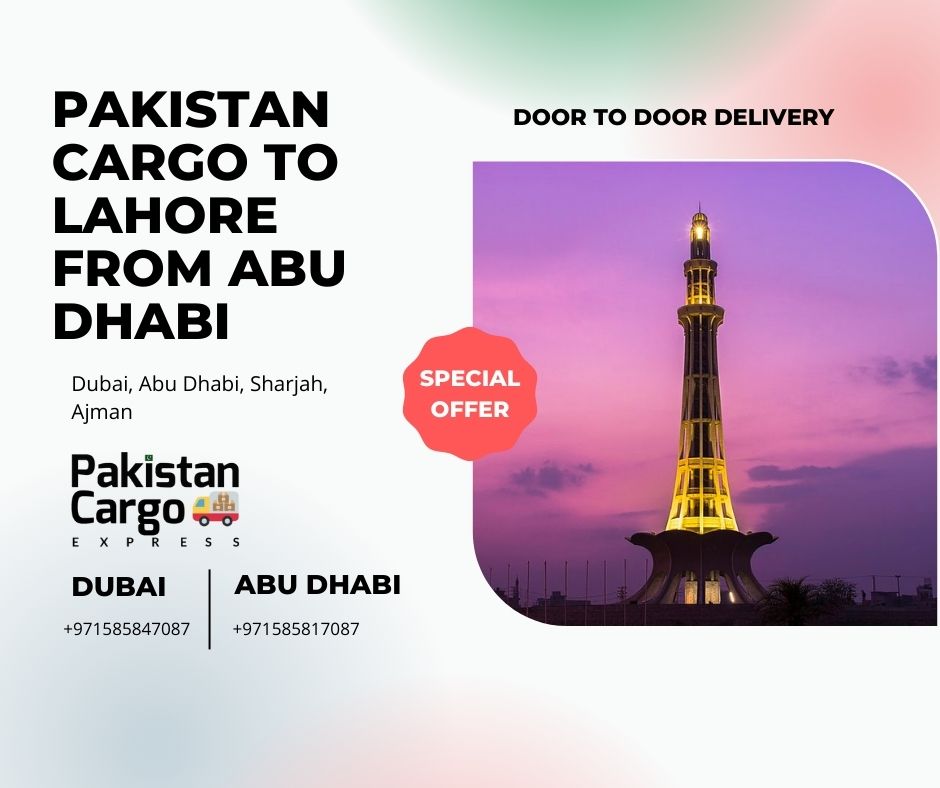 Pakistan Cargo to Lahore from Abu Dhabi