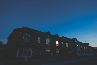 What are smart meters A house at night