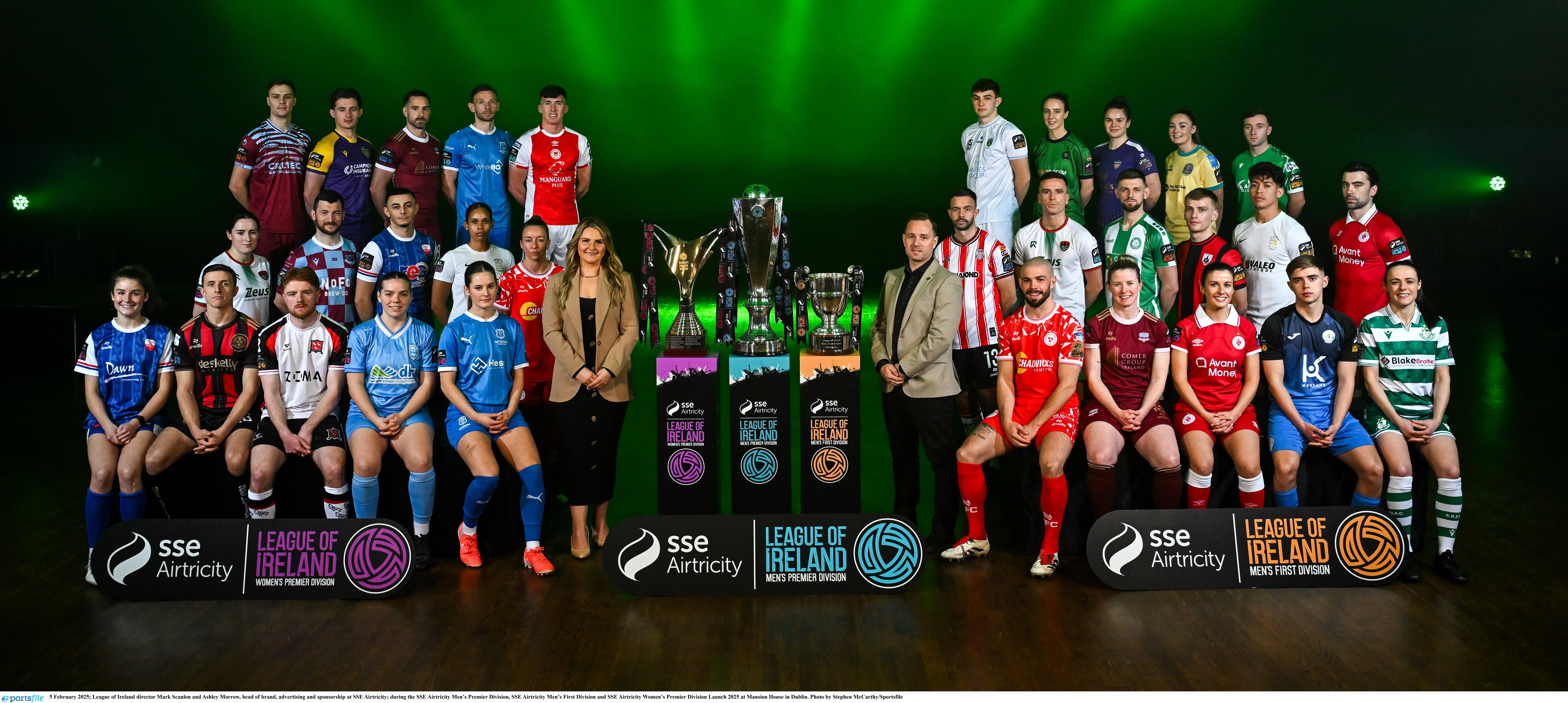 Men’s and women’s League of Ireland teams