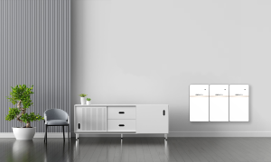 Duracell solar battery in living room 