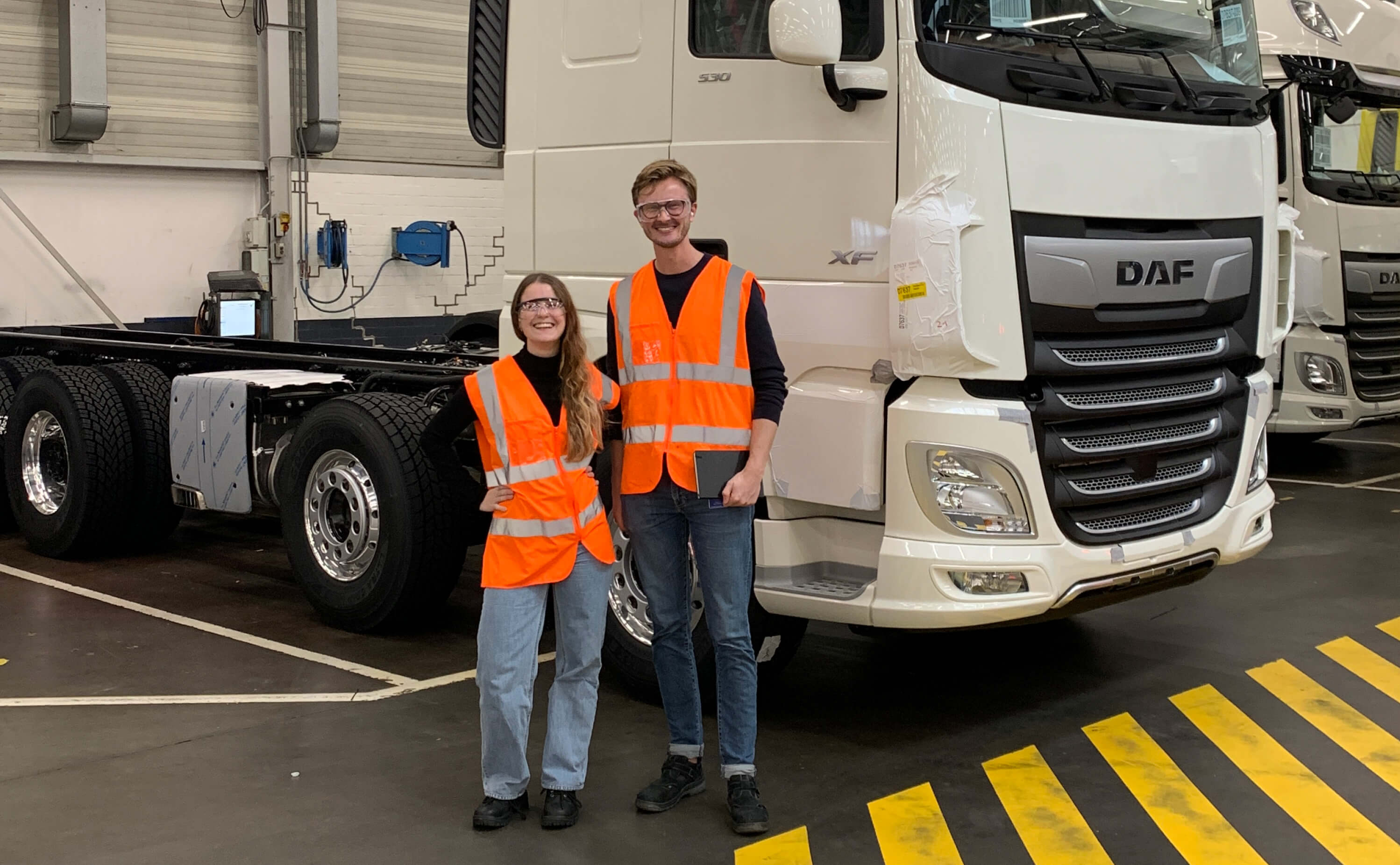 DAF factory visit to do UX research and design