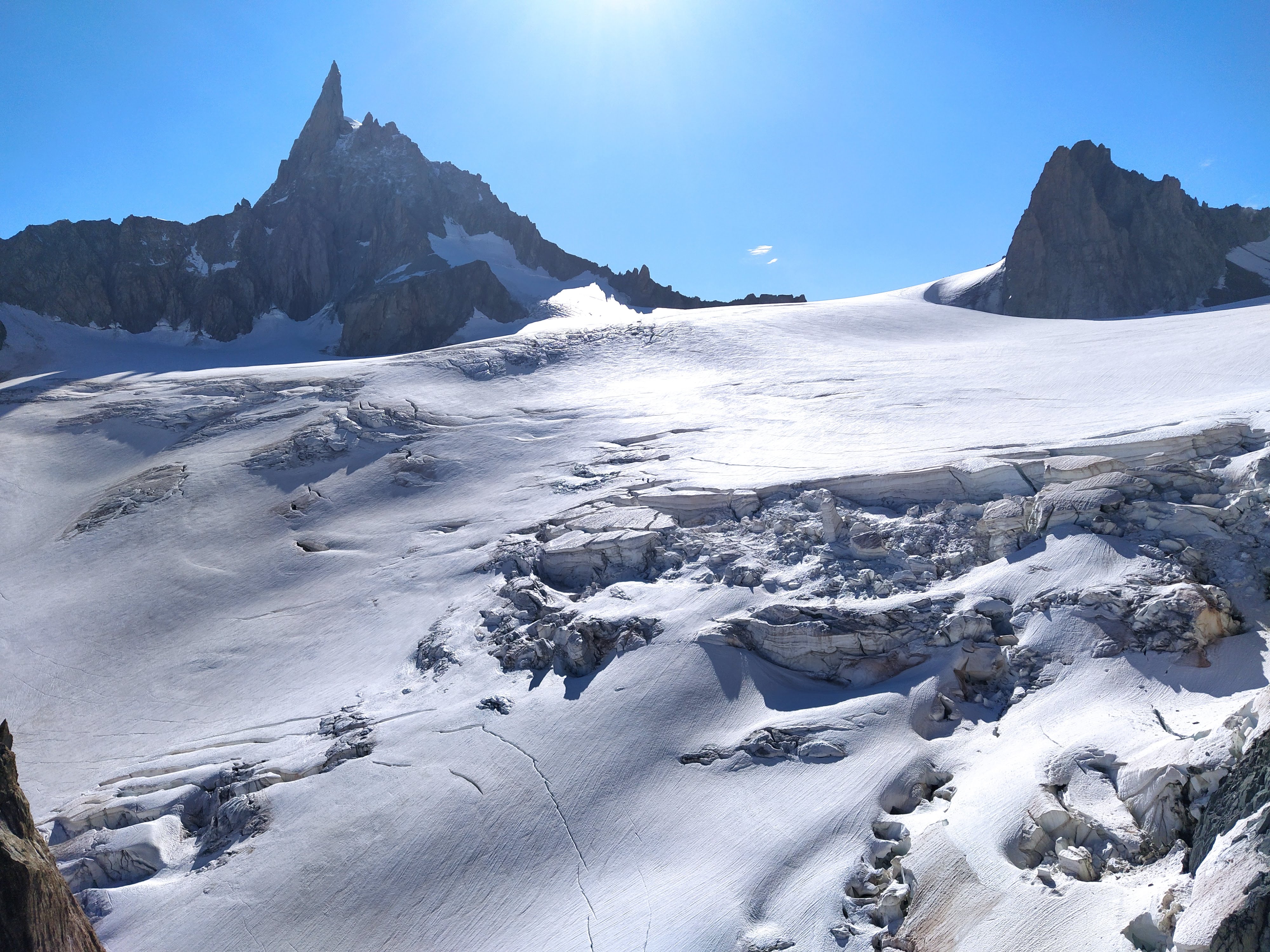 Aiguilles Marbrées traverse (3565 m) - Mont Blanc