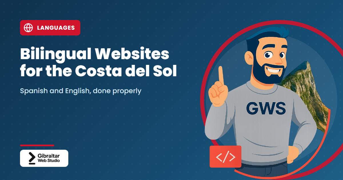 Title card: Bilingual Websites for the Costa del Sol