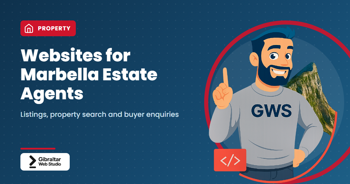 Title card: Websites for Marbella Estate Agents