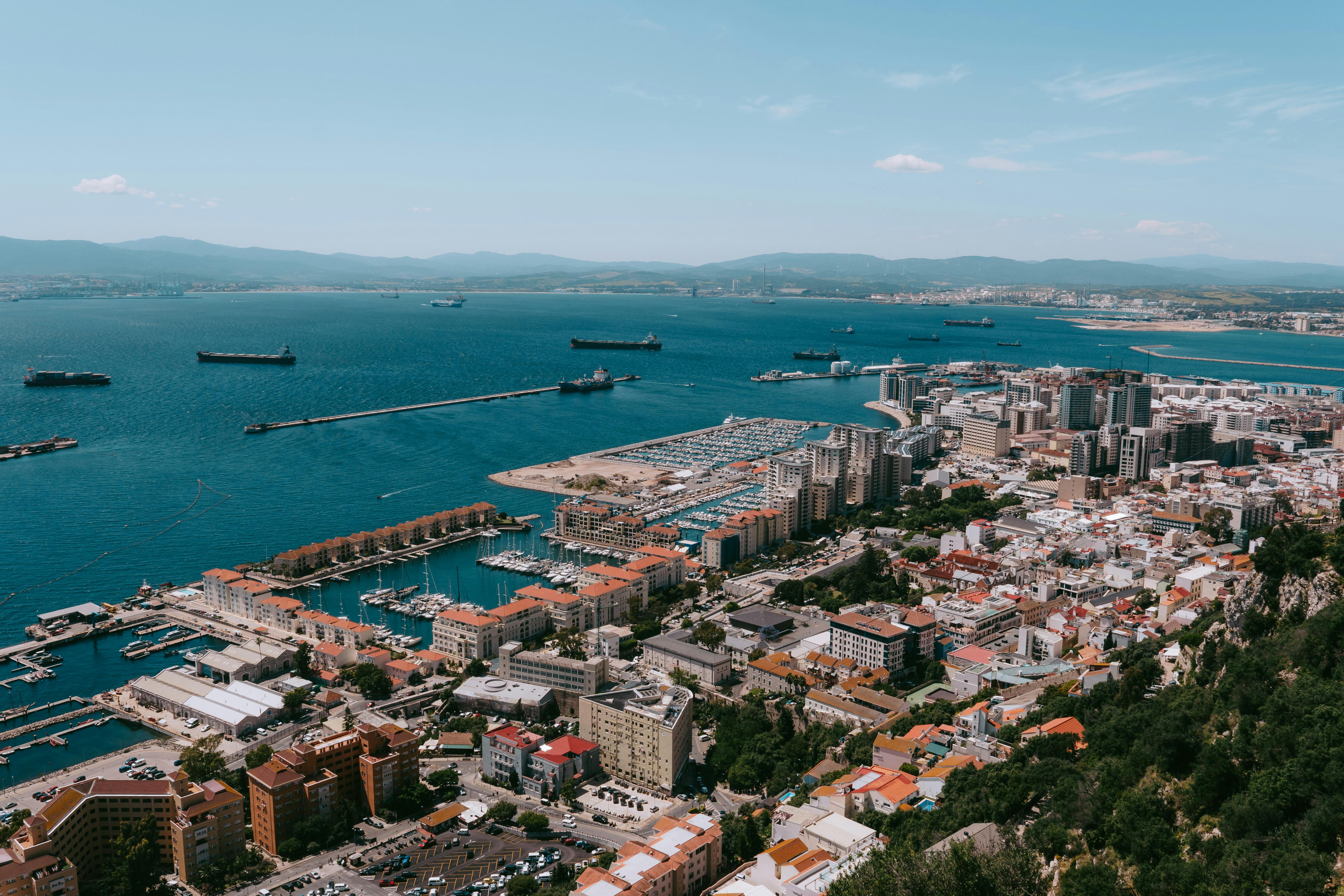 View of Gibraltar web design from top of the rock