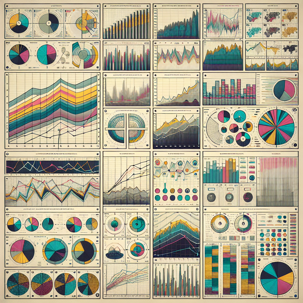 Graphs and charts illustrating market trends.