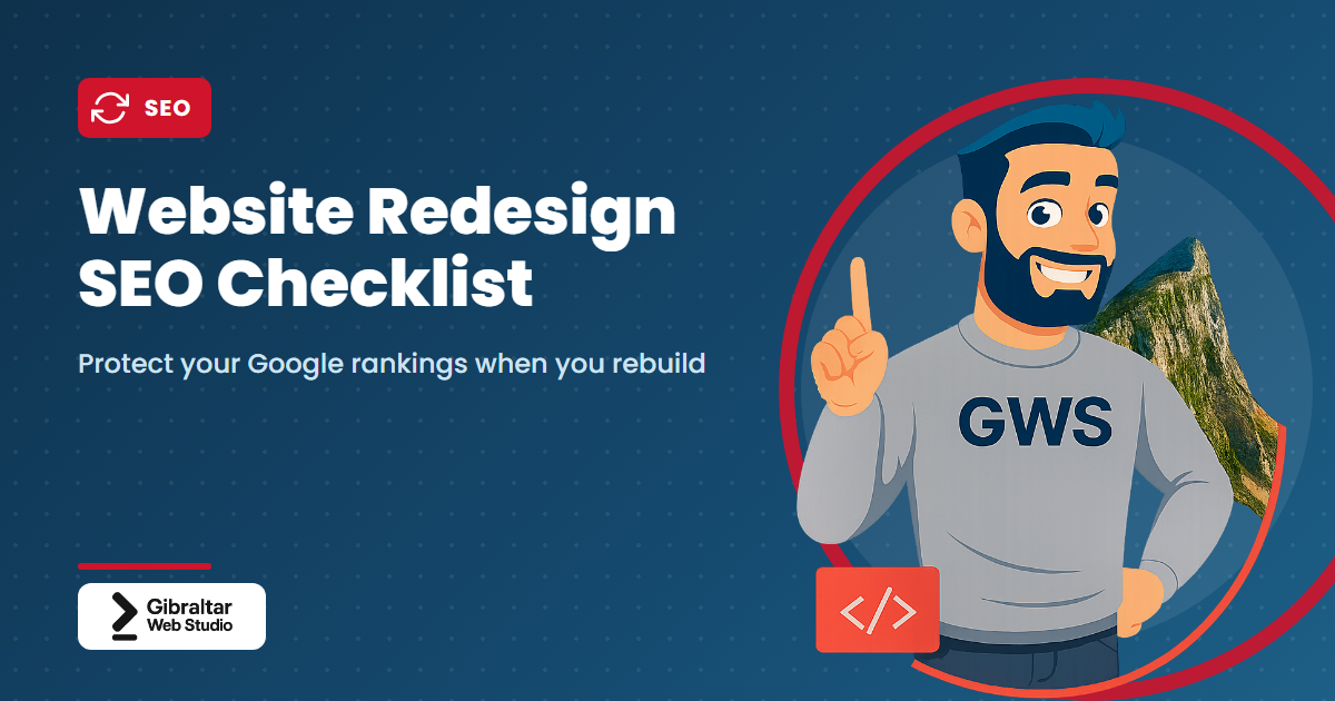 Title card: Website Redesign SEO Checklist