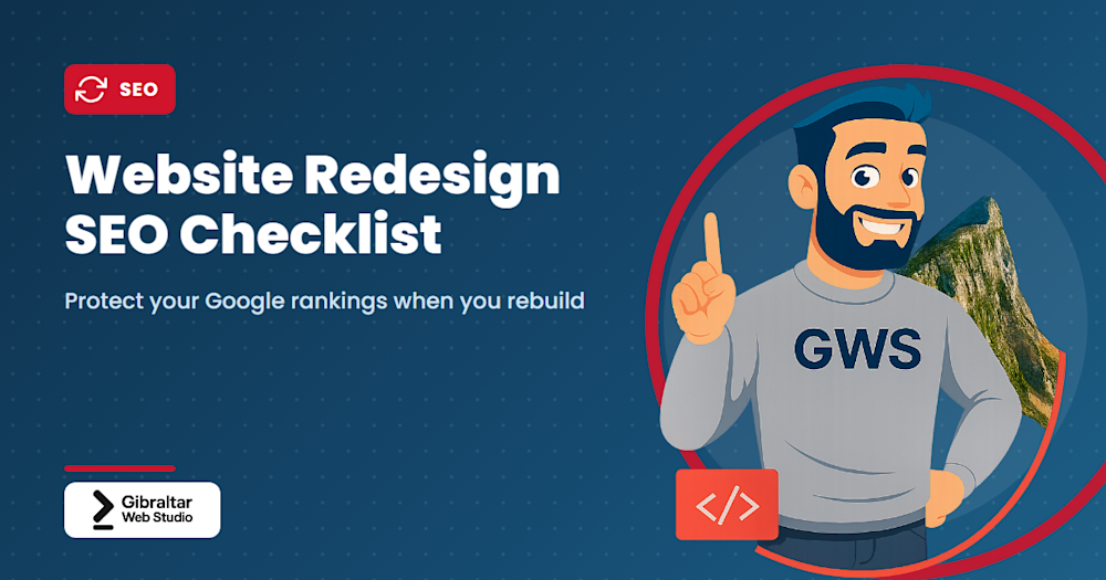 Title card: Website Redesign SEO Checklist