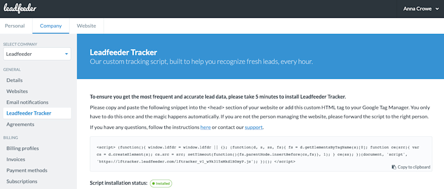 add-leadfeeder-tracker