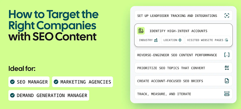 How to Target the Right Companies with SEO Content