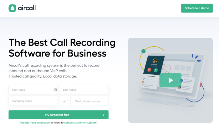 best-landing-page-aircall