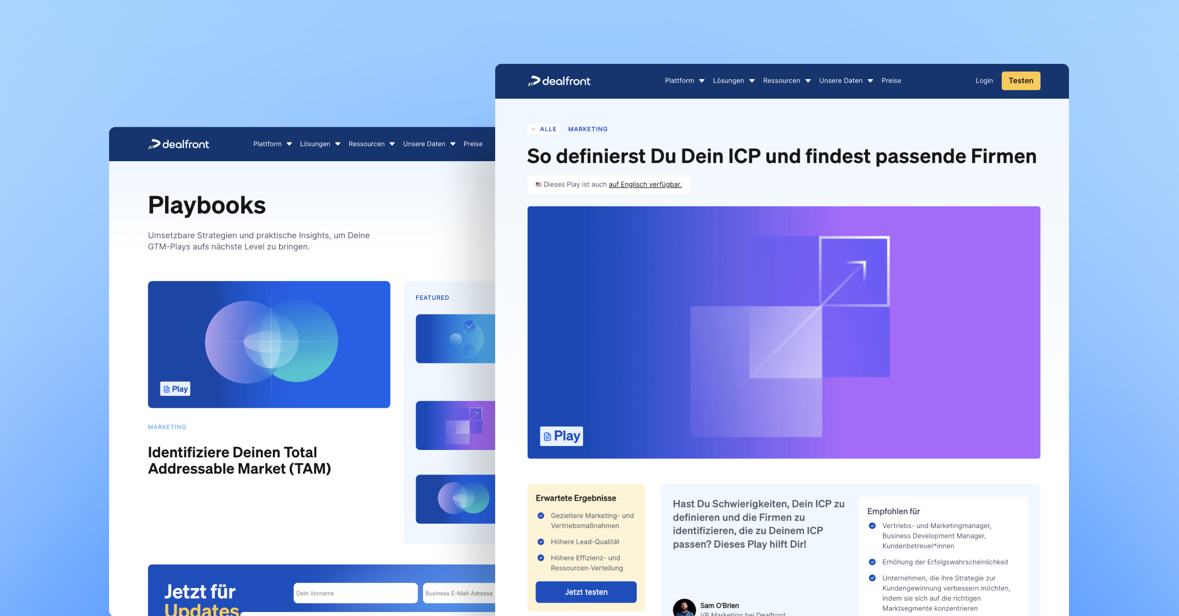 Playbooks Dealfront Digest