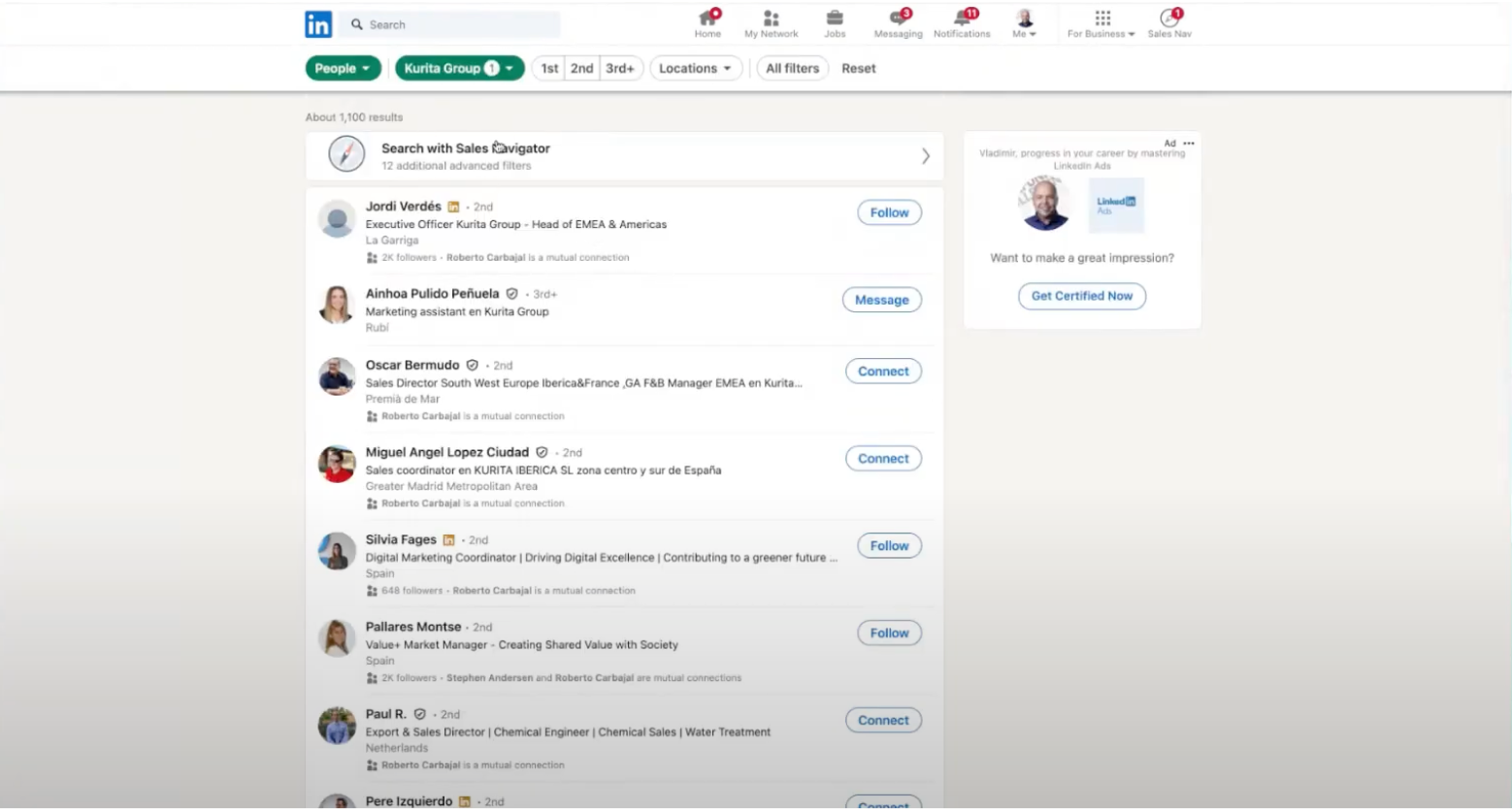 With qualified accounts segmented, the next step is to gather deeper insights by researching the key decision makers.