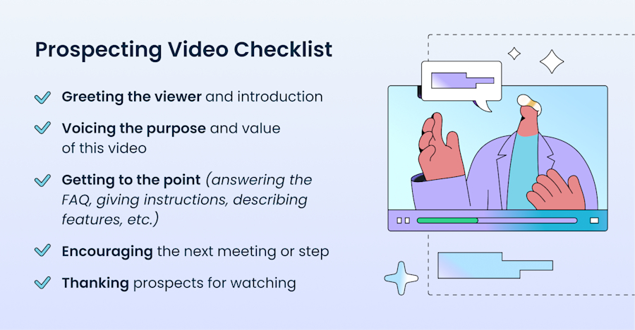 Prospecting Video Checklist