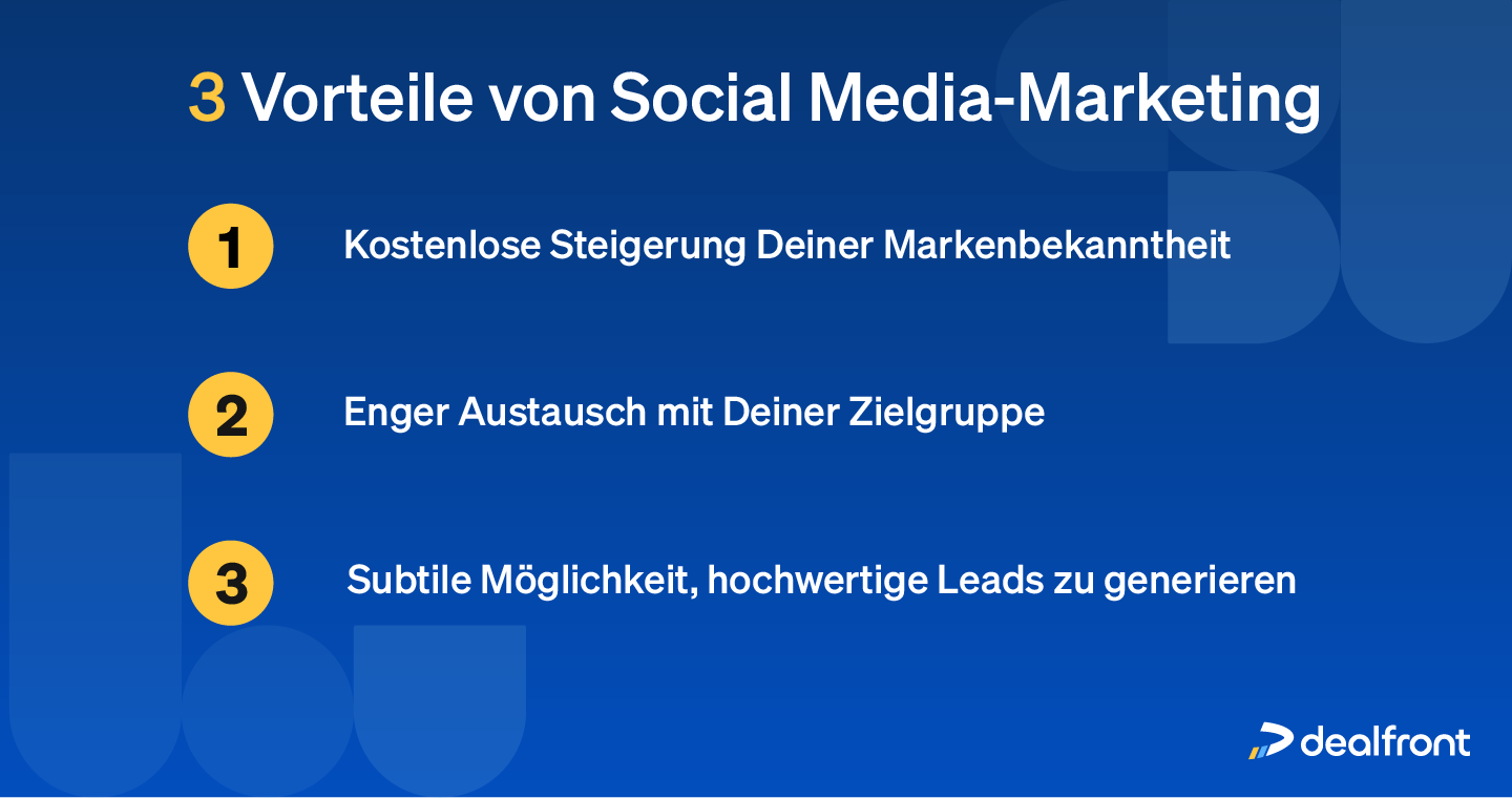 3 Vorteile von Social Media-Marketing