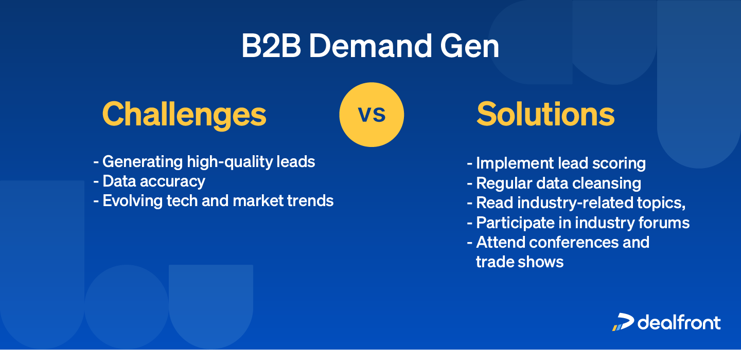 Understanding demand generation challenges can help you mitigate them.