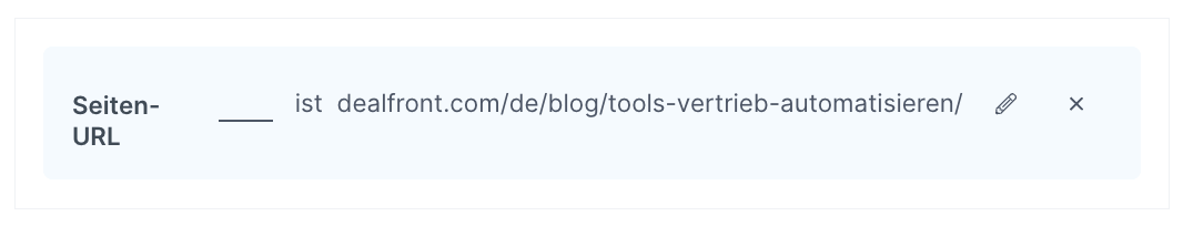 Custom Feed mit einem URL-Filter