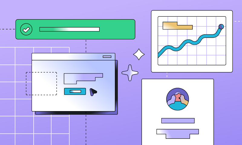 Sales funnel template header image of graphs