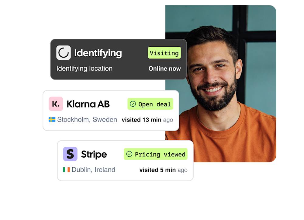 Idenitfy web visitor desktop