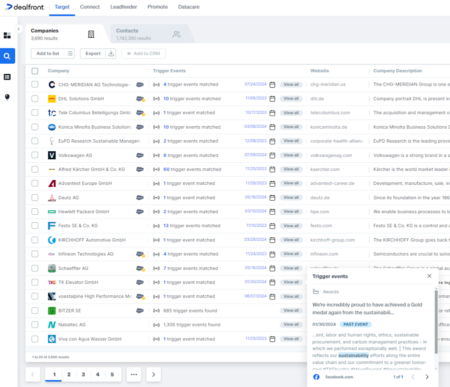 list-of-companies-trigger-event-search