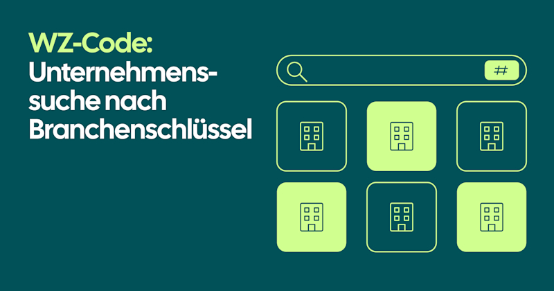 Firmengebäude als Symbol für Wirtschaftszweigklassifikation