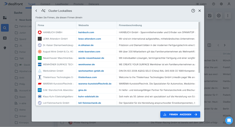 cluster-lookalikes-aehnliche-firmen-dealfront