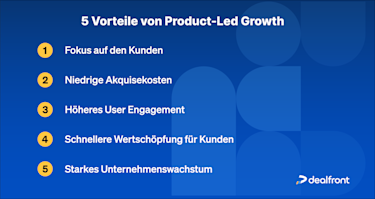 Fuenf Benefits von Product-Led Growth