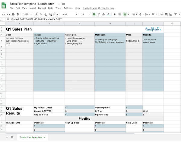 Write a Sales Plan in 7 Steps + Free Template