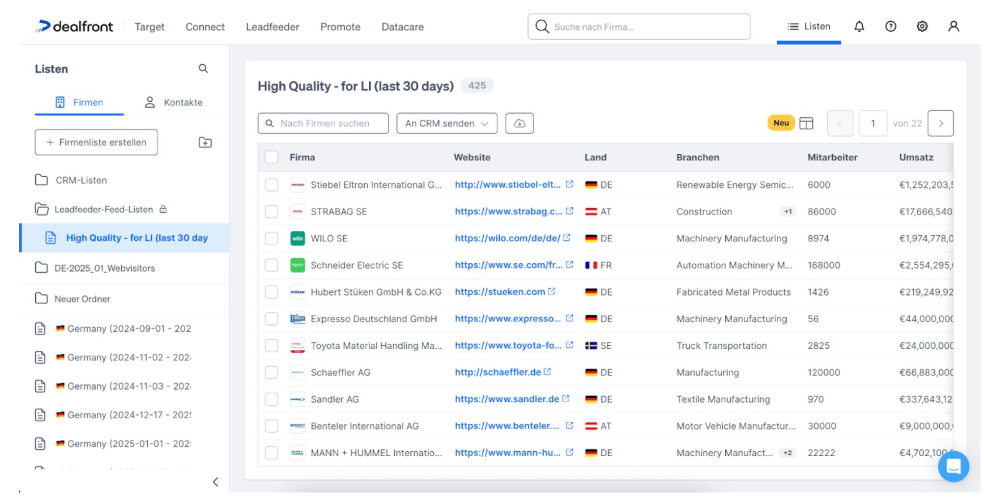 The marketing team used Leadfeeder to identify which companies were visiting their site, analyze engagement patterns, and segment these visitors against their ideal customer profiles. This meant they could go beyond generic lead lists and instead surface real buying signals tied to specific companies and roles. Across all markets, website visitor numbers have increased by 60%, and the volume of qualified leads is up by 55%, showing a clear return on their insight-led strategy.