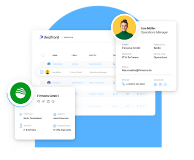 Finde Entscheider in Unternehmen