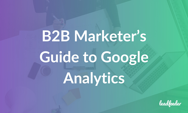 b2b google analytics guide header