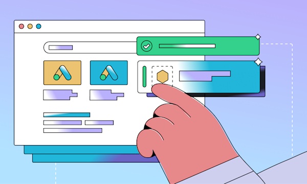 Header image of a person pointing to a sales enablement platform.