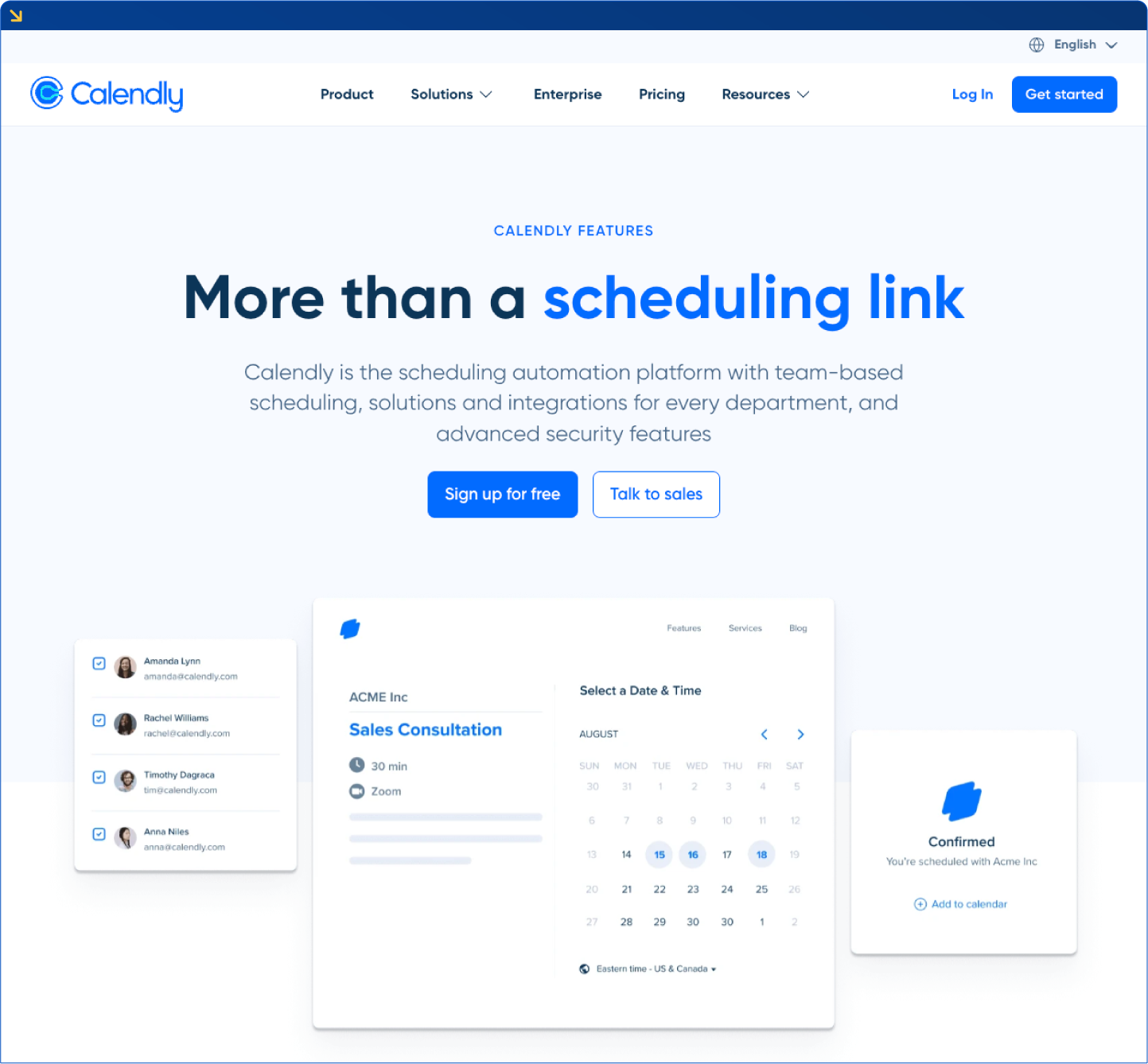 Example Calendly