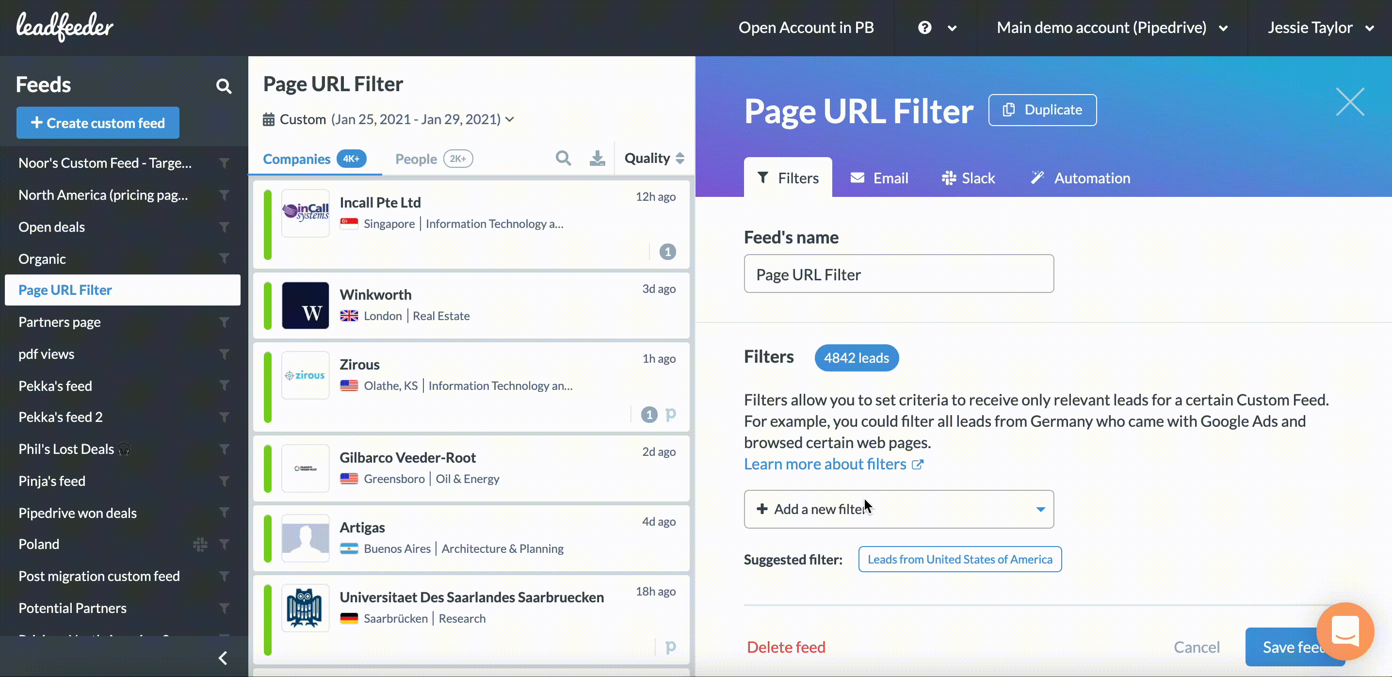 leadfeeder-page-url-product-filter
